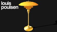 Louis Poulsen Table PH 3-2 Aber Colored Glass