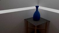 Vase and table minimalist