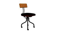 Janis - Chaise de bureau indus en cuir