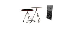 Conjunto mesa lateral Capreara Mobly