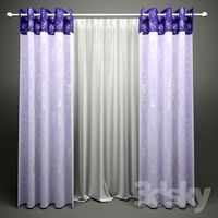 Curtains on the grommet