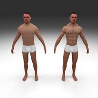 Human Male Pack 3D Model