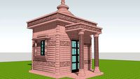 Small Detailed Indian Temple