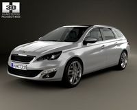 Peugeot 308 SW 2014 3D Model