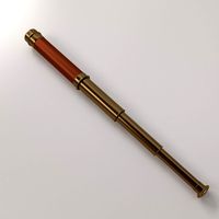 Old Telescope 3D Model