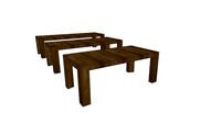 DA141, Dahab Ext. Dining Table 200/245/290x100cm