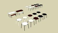 잭슨카멜레온 듀로 테이블 / 듀로 벤치JACKSONCHAMELEON DURO TABLE/ DURO BENCH