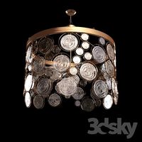 EMERY RECYCLED CHANDELIER EMERY RECYCLED INDOOR / OUTDOOR GLASS CHANDELIER