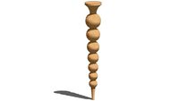 01245129-1-PERLE LEG (2.25 X 2.25 X 29)