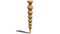 01245124-1-PERLE LEG (2.25 X 2.25 X 24)