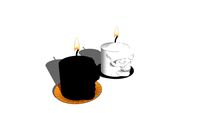TRICK OR CHIC Collection : Skull Candle / Tete de mort Bougie