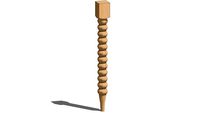 01010180-1-CHARLESTON BEAD COLUMN WITH FOOT (3 X 3 X 29)