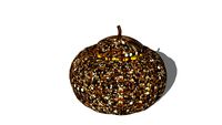 TRICK OR CHIC collection : Gold Glitter Pumpkin / Citrouille dorée