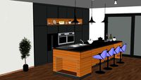 modern kitchen 3d model