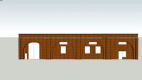 N Gauge Railway Arches with Antique Brick Facade