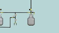 dual-poofer propane flame effect.