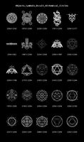 Objects Symbols Occult Alchemical Circles 3D Model