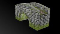 Medieval bridge 3D Model