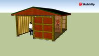 Woodshed with Storage Area - 16x16