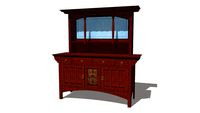 Arts and Crafts 1890 Oak Sideboard