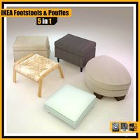 IKEA FOOTSTOOLS and POUFFES ::: 5 in 1