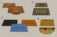 Придверные коврики Welcome