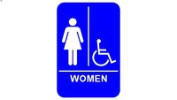 Women/Handicap Restroom Sign