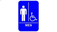 Men/Handicap Restroom Sign
