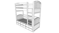 twin over twin bunk bed with underbed storage Bagdad