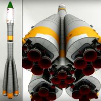 Space Launcher Progress Soyuz-FG 3D Model