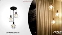 Pendente Adhara Preto 3x - Avant