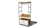 POPPINS Dressing 2 tiroirs en métal blanc REF 175339 PRIX 299.00