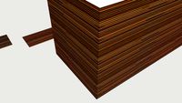 slatted wood wall