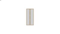 Penderie 2 portes + 3 étagères Compo