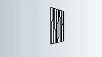 metal panel with vertical stripes