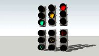 Incandescent LED 8-inch traffic signals
