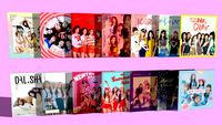 Kpop Girls Groups LP Disc Covers