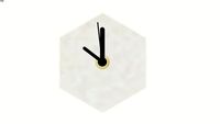 Valence Mono Clock Concrete White