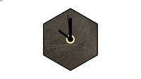 Valence Mono Clock Concrete Grey