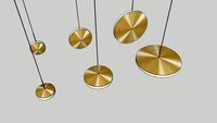 Light - Chrona Dish Pendants in Brass by Graypants