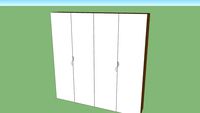 Informa Wardrobe 4 Door 35x200cm