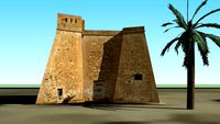 Torre Macenas. Mojacar. Almeria