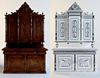 Старинный шкаф