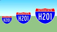 Interstate H201 Sign