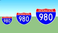 Interstate 980 Sign