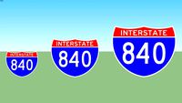 Interstate 840 Sign