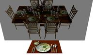 Plate & mother of pearl table cutlery
