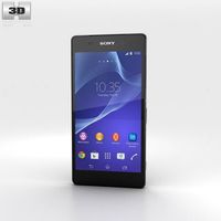 Sony Xperia Z2 Black 3D Model