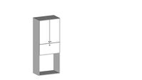 Drop front cabinet