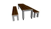 TapRoom Tables with bench